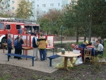 Wissensstraße mit der Freiwillige Feuerwehr Warnemünde auf dem Kinderfest in Evershagen