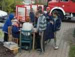 Brandschutz - Wissenstest mit der FFW Warnemünde auf dem Kinderfest in Rostock Evershagen